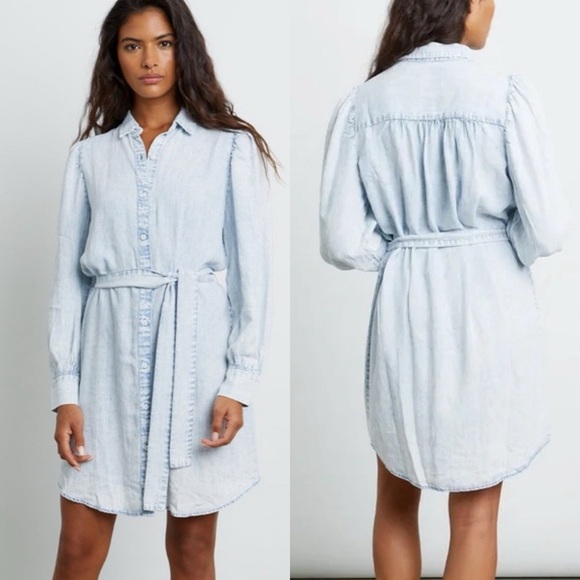 Rails Adele Dress Light Acid Wash Denim Medium NEW - Picture 1 of 5
